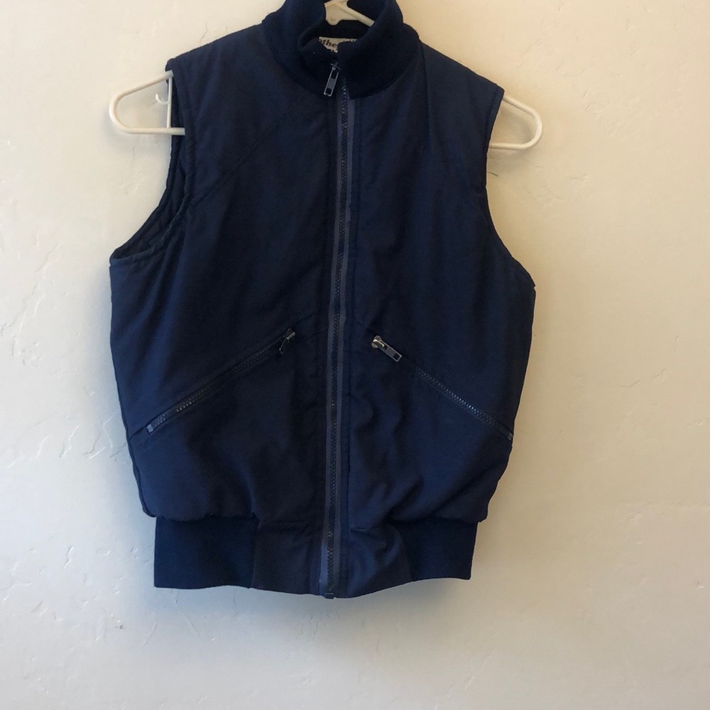 Mother Karen’s vest women’s size small Vintage Navy Bleu Vest